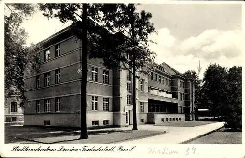 Ak Dresden Zentrum Altstadt Friedrichstadt, Stadtkrankenhaus, Haus S