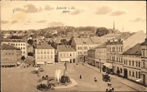 Ak Sebnitz Sächsische Schweiz, Markt
