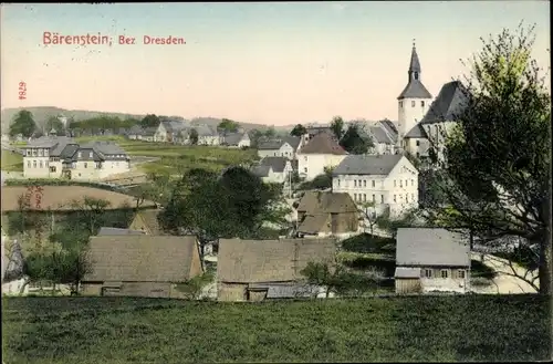 Ak Bärenstein Altenberg Erzgebirge, Teilansicht