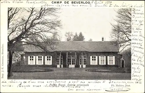 Ak Beverloo Beverlo Beringen Flandern Limburg, Camp, Königspalast