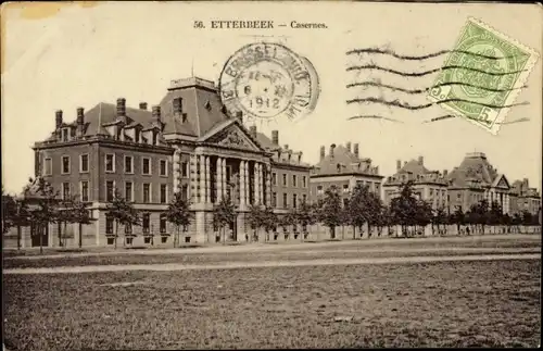 Ak Etterbeek Brüssel, Kaserne, Blick auf die Kaserne