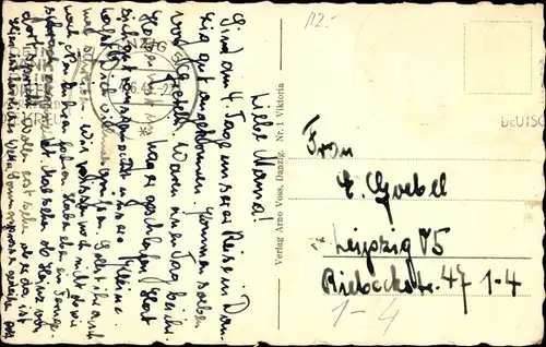 Ak Gdańsk Danzig, Krantor, Langebrücke, Langemarkt, Sankt Marien