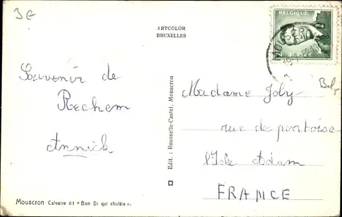 Ak Mouscron Wallonien Hennegau, Calvaire