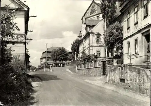 Ak Mikulášovice Nixdorf Region Aussig, Straßenpartie