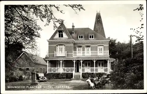 Ak Wouw Nordbrabant, Wouwsche Plantage, Hotel Dekkers