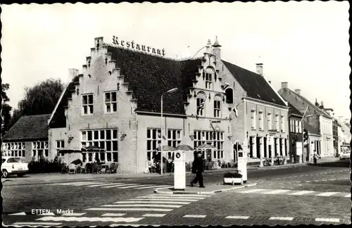 Ak Etten Leur Nordbrabant, Markt, Restaurant