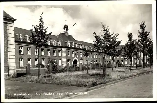 Ak Heerlerbaan Heerlen Limburg Niederlande, Ausbildungsschule für Hebammen