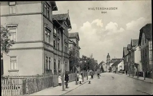 Ak Waltershausen in Thüringen, Brühl, Straßenpartie, Kinder