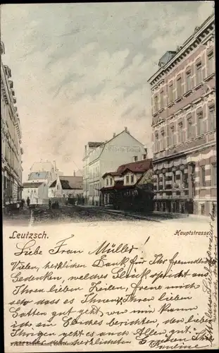 Ak Leutzsch Leipzig in Sachsen, Hauptstraße