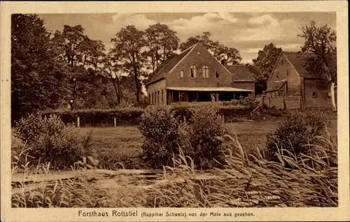 Ak Rottstiel Neuruppin in Brandenburg, Forsthaus