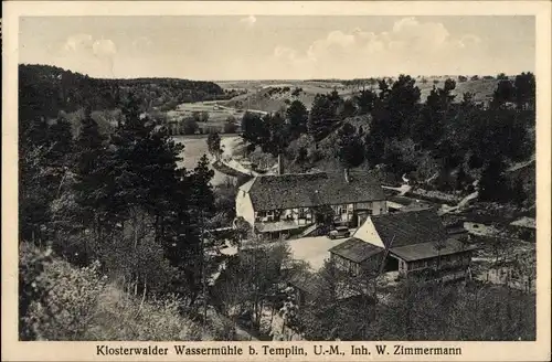 Ak Templin in der Uckermark, Klosterwalder Wassermühle