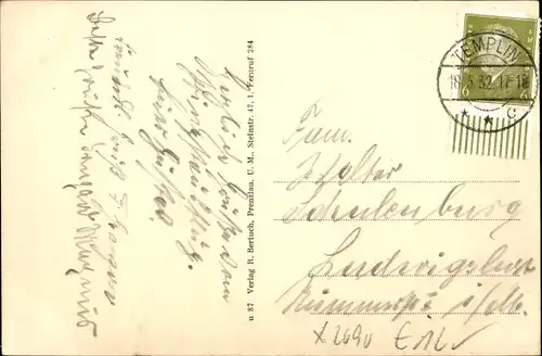 Ak Templin in der Uckermark, Klosterwalder Wassermühle