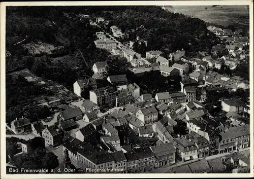 Ak Bad Freienwalde an der Oder, Fliegeraufnahme