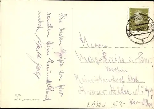 Ak Bad Freienwalde an der Oder, Fliegeraufnahme