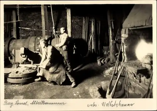 Foto Ak Wolfertshammer Remscheid im Bergischen Land, Schmiede, Werkstatt, Ofen