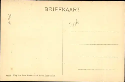 Ak Rotterdam Südholland Niederlande, überflutete Straßen, Besichtigung der Schäden, 1916