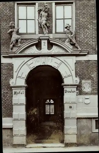 Foto Ak Hoorn Nordholland Niederlande, Hotel Doelen