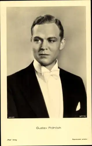 Ak Schauspieler Gustav Fröhlich, Portrait