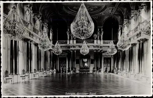 Foto Ak Altenburg in Thüringen, Schloss, Großer Saal