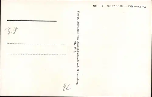 Ak Schwarzburg im Schwarzatal Thüringen, Reichsbahn Erholungsheim Weißer Hirsch