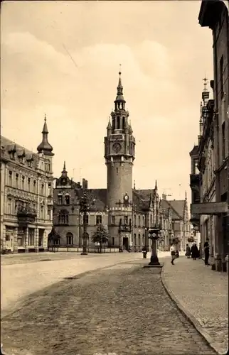 Ak Dahme in der Mark, Hauptstraße mit Rathaus