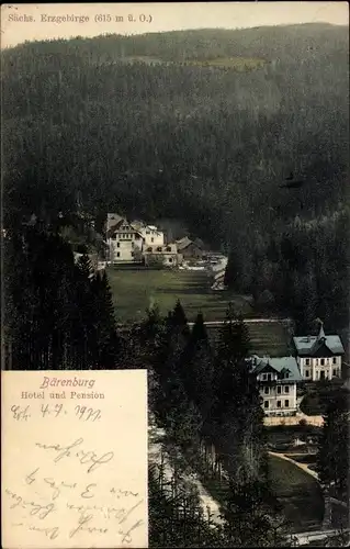 Ak Bärenburg Altenberg im Erzgebirge, Hotel und Pension