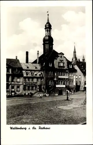 Ak Waldenburg in Sachsen, Rathaus