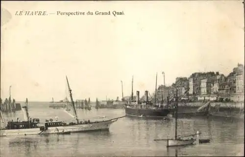 Ak Le Havre Seine Maritime, Grand Quai