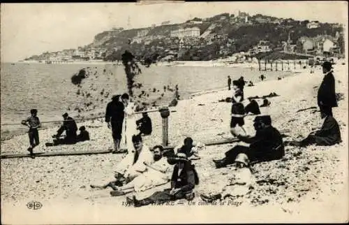 Ak Le Havre Seine Maritime, Strandleben