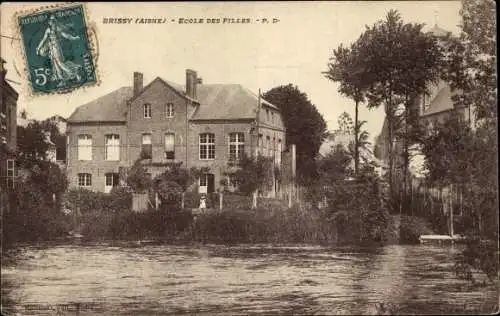 Ak Brissy Aisne, Mädchenschule