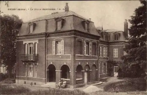 Ak Brissy Aisne, Villa Bertherie