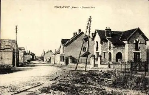 Ak Pontavert-Aisne, Grande Rue