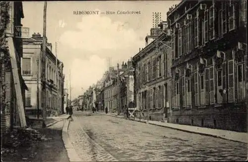 Ak Ribemont-Aisne, Rue Condorcet