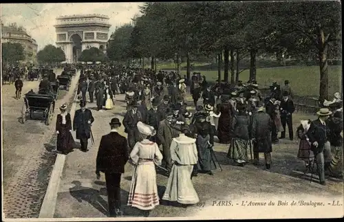 Ak Paris 16., Avenue du Bois de Boulogne