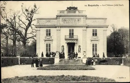 Ak Paris 16. Jahrhundert, Bois de Boulogne, Bagatelle, Schloss