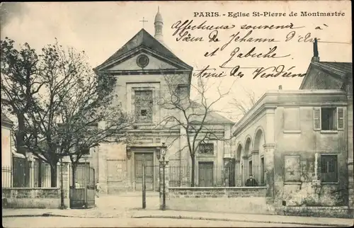 Ak Paris XVIII. Montmartre, Kirche St-Pierre de Montmartre