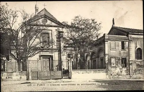 Ak Paris XVIII. Montmartre, Kirche St-Pierre de Montmartre