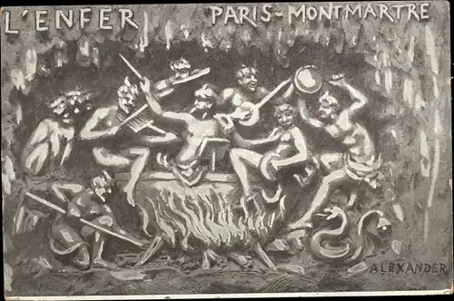 Ak Paris XVIII. Montmartre, Hölle