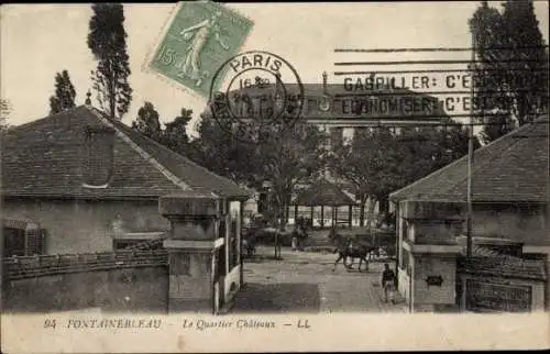 Ak Fontainebleau Seine et Marne, The Chateaux District