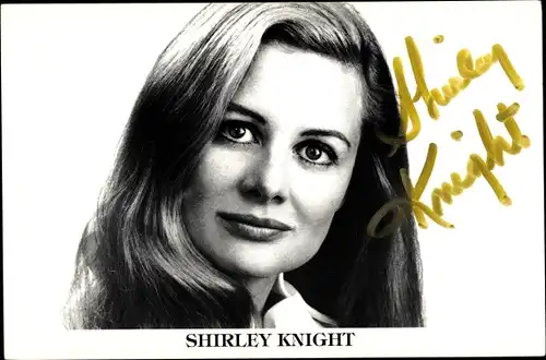 Ak Schauspielerin Shirley Knight, Portrait, Autogramm