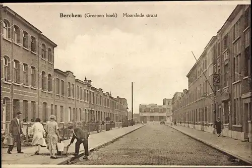 Ak Berchem Flandern Antwerpen, Moorslede straat