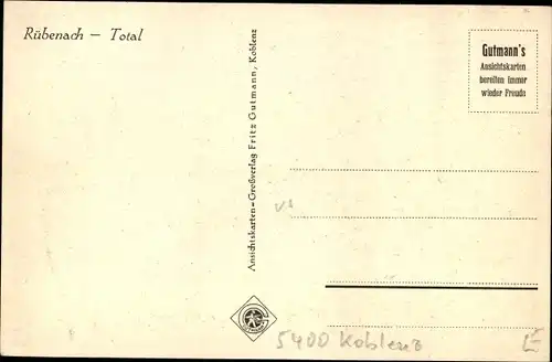 Ak Rübenach Koblenz, Gesamtansicht