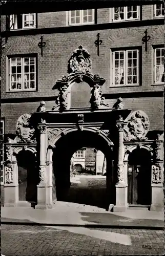 Ak Hansestadt Lübeck, Portal, Füchtingshof