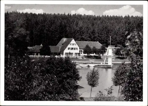 Ak Kirchheim Euskirchen, Steinbachtalsperre, Freibad, Gaststätte J. Seifert