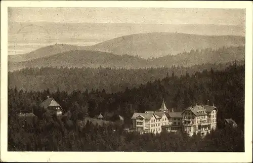 Ak Hundseck Bühlertal im Schwarzwald, Panorama, Kurhaus Hundseck