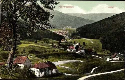 Ak Bad Herrenalb im Schwarzwald, Gesamtansicht, Gaistal