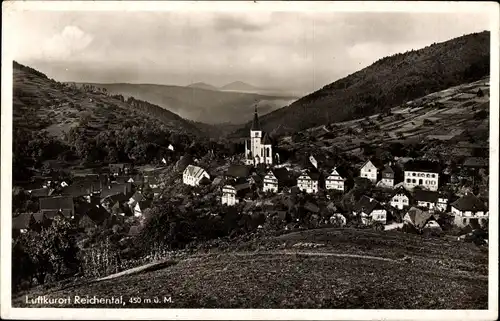 Ak Reichental Gernsbach im Murgtal Schwarzwald, Ortsansicht, Kirche