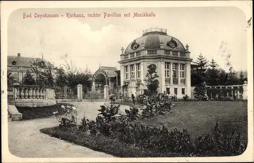 Ak Bad Oeynhausen in Westfalen, Kurhaus, rechter Pavillon, Musikhalle