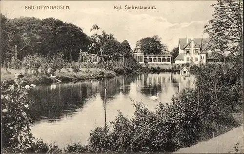 Ak Bad Oeynhausen in Westfalen, Königliches Sielrestaurant, Schwan