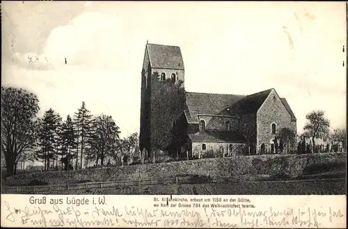 Ak Lügde im Weserbergland, St. Kilianskirche